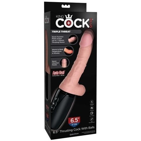 King Cock Plus 6.5'' Thrusting Cock with Balls