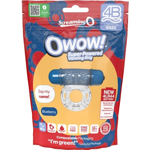 Owow 4B Low Pitch Base Cockring - Screaming O