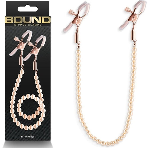 Bound Nipple Clamps DC1 Rose Gold