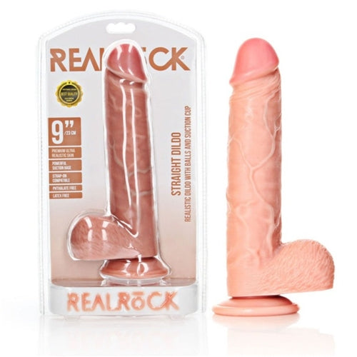 Straight Realistic Dildo w/Balls - 9