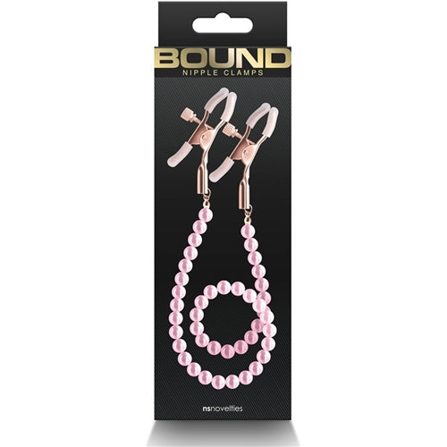 Bound Nipple Clamps Pink